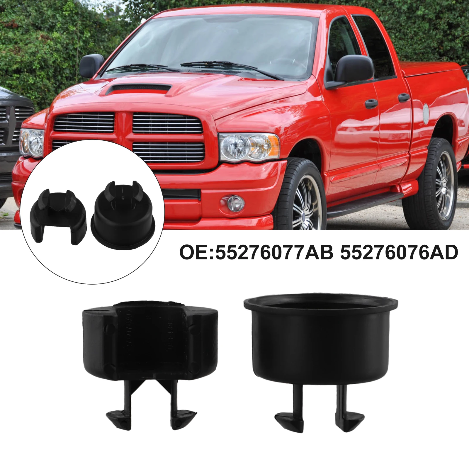 2pcs 테일게이트 피벗 부싱 55276077AB 55276076AD Dodge용 RAM 3500 2003-2009 RAM 2500 2003-2009 RAM 1500 2002-2008용