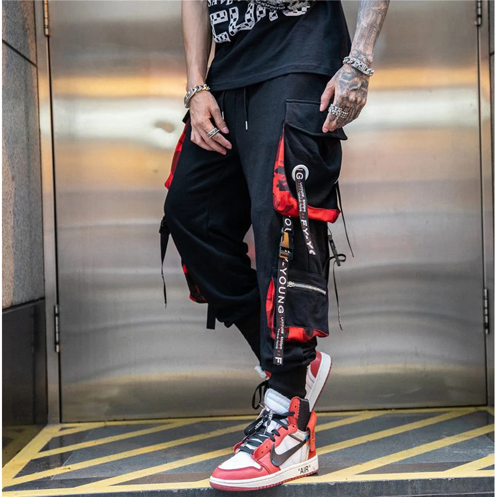 Curved Blade Cargo Pants Streetwear Style main image 1
