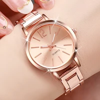 Fashion Women Watches Simple Steel Band Ladies Analog Quartz Watch Reloj Mujer Girls Clock Gift 2