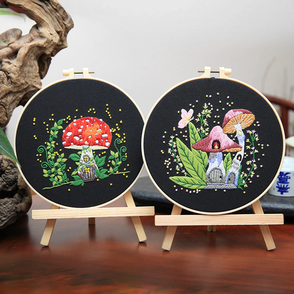 

Набор для вышивки «сделай сам», набор из 5 нитей с узорами и инструкциями, для рисования, для начинающих