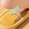 2025 New Home Linen Slippers Women Indoor Soft Open Toe Slides Men Floor Bedroom Breathable Non-slip Sandals Couples Flip Flops 6