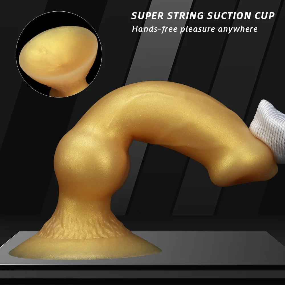 MINI Golden ANIMAL Dildo Flesh Realistic Dog Dildo Vagina Anal Butt Super Simulation Thick Adult Products Women Sex Toys