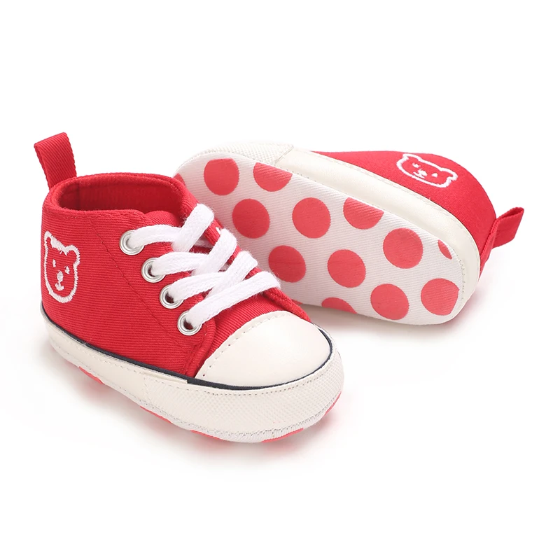 Frühlings- und Herbststil, 0–1 Jahre alt, mehrfarbige Segeltuchschuhe, Baby-Wanderschuhe, Babyschuhe, rutschfeste Schuhe mit weichen Sohlen – Detail 20