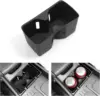 Cup pad Wireless Charger Mat For Hyundai Santa Fe 2024 Auto Interior Accessories Central armrest storage box PVC Mats Black ABS 1