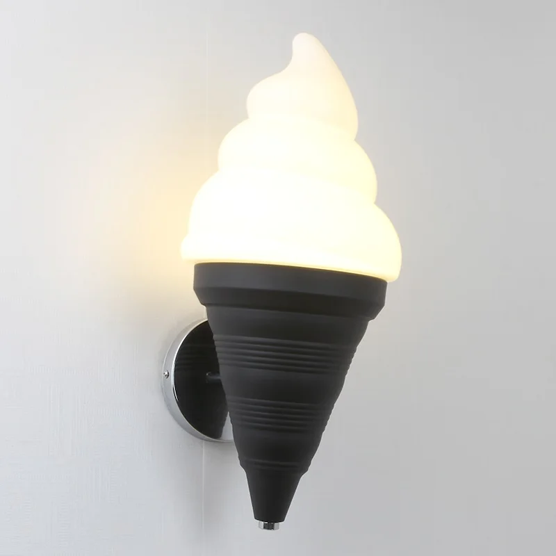 the range wall lights IWHD Ice Cream Modern Wall Lamp Carton Children Room Bar LED Wall Light Sconce Fixtures Arandelas Lampara Pared wall mounted lights Wall Lamps