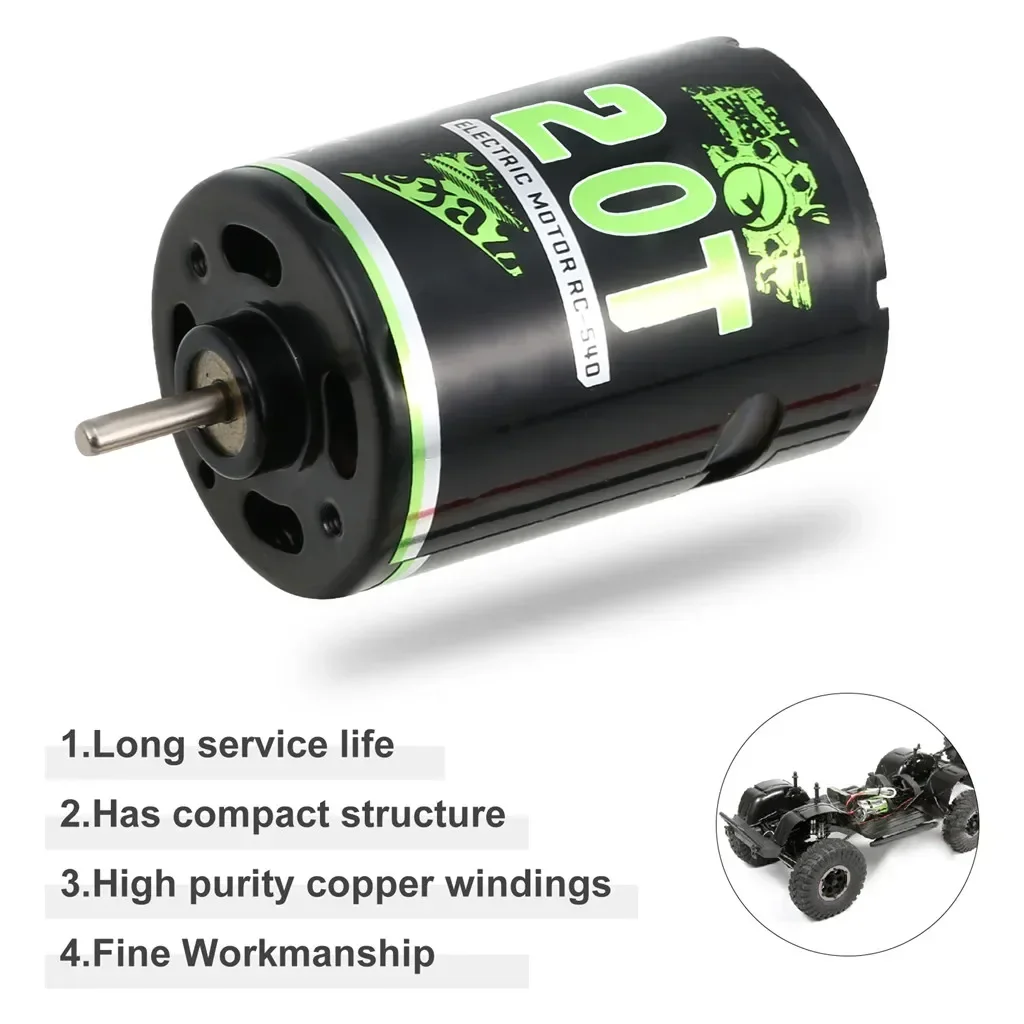 Moteur à balais NEEBRC 540 20T 27T 35T 45T pour voiture RC 1:10