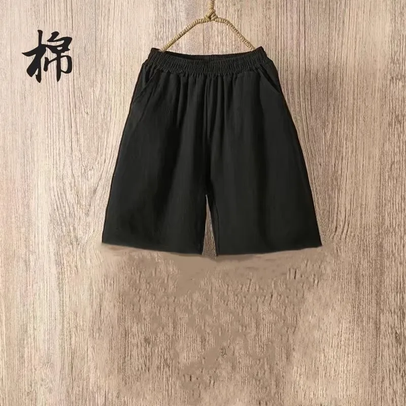 Cotton black [shorts]
