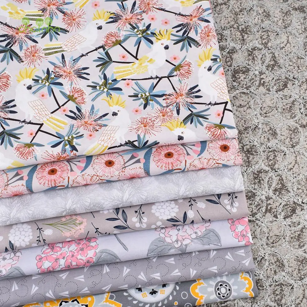 Chainho,Plain Weave Cotton Fabric,Handmade DIY Quilting Sewing Material,Patchwork Cloth,8 Bronzing Series,20x25cm/Piece,15CD6