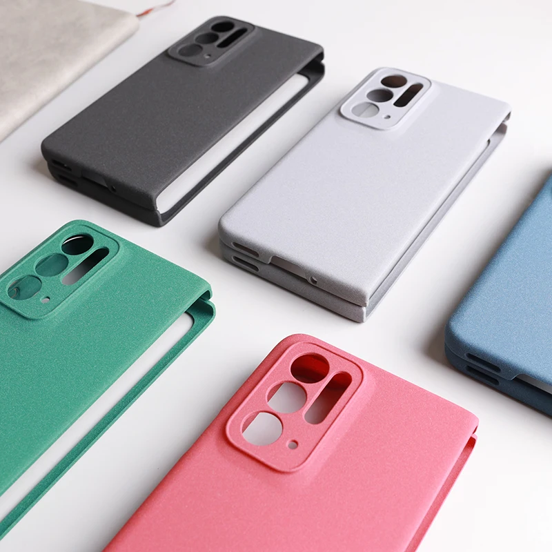 Per Oppo Find N2 N 2 Custodia Sand Matte Hard Pc Full Protect Anti-Caduta Copertura Antiscivolo Pieghevole Pieghevole Flip Phone Shell Fundas Coque