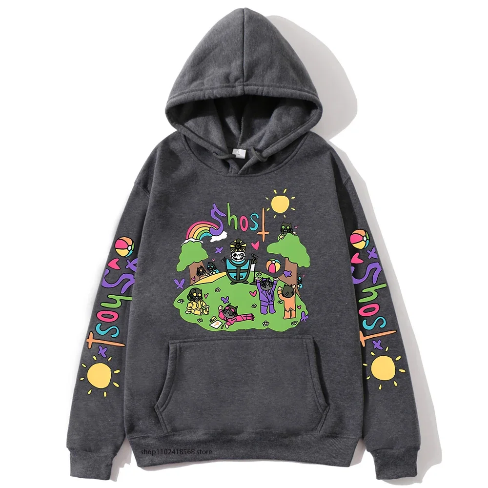Ghost Music Band Graphic Hoodies Long Sleeve Mens Sweatshirts Hooded Streetwear Women Casual Male Kawaii Cartoon Top Y2k Clothes
