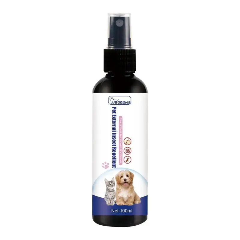 

Pet Tick Spray Tick Control And Repels Ticks Spray 100ml Bottle For Dogs Cats Pets And Home Use