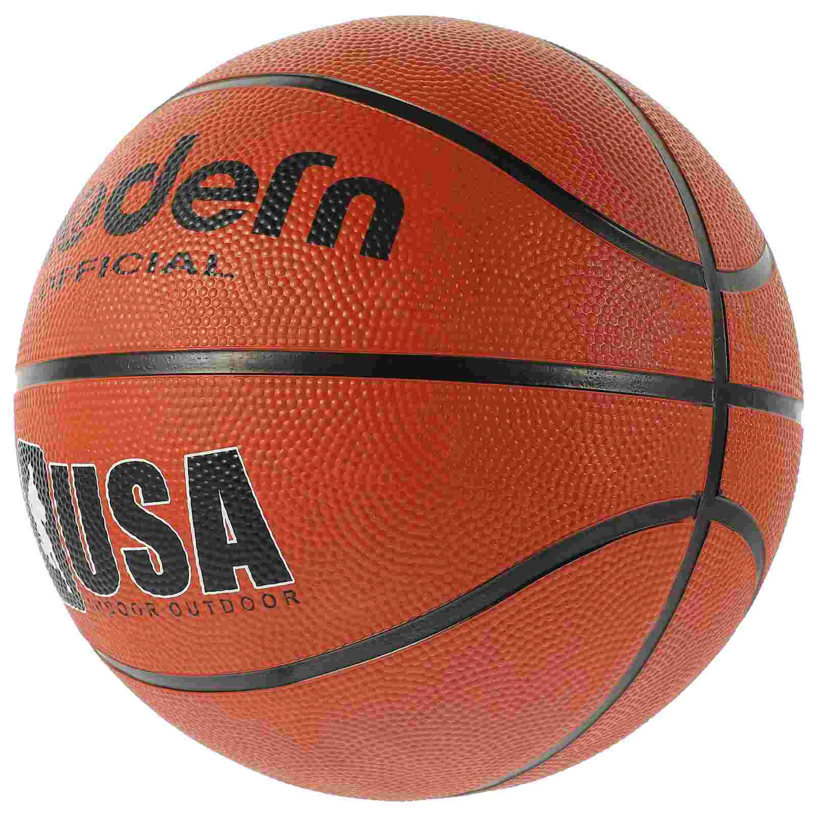 Standard Basketball Ball Durable Rubber Basketball for Teens Outdoor Training Games Youth No. 5 Pattern Random 1PC basketball balls