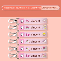 Customized Name Badge and ID Tag Lanyard (6pink)
