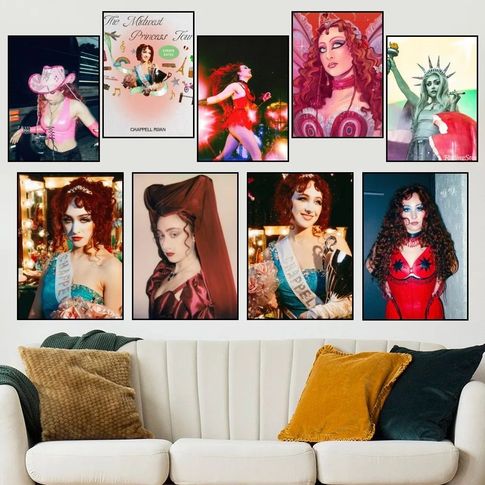 

Singer Chappell Roan Good Luck Babe P Poster Home Prints Wall Decoration Living Room Painting Bedroom Office