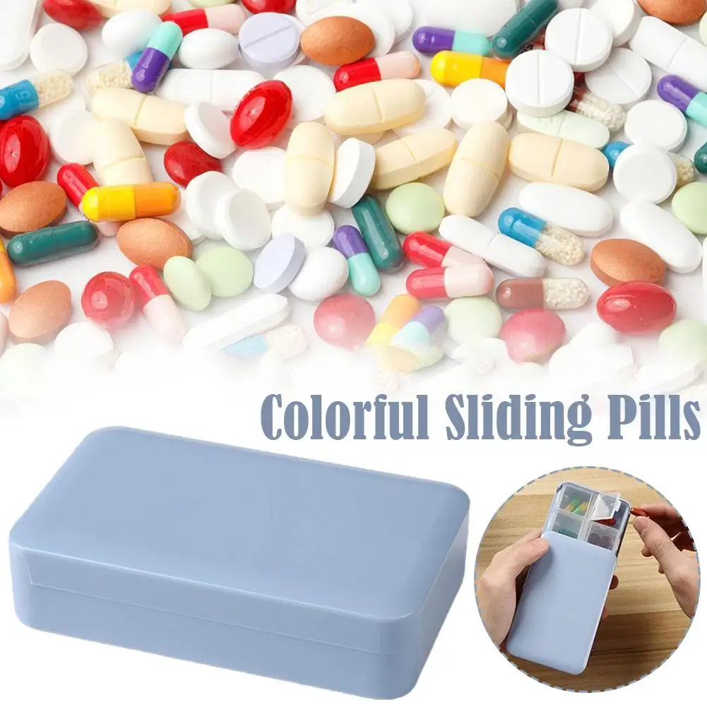 Квадратная Коробка Для Таблеток, Дорожный Мини-Контейнер Для.