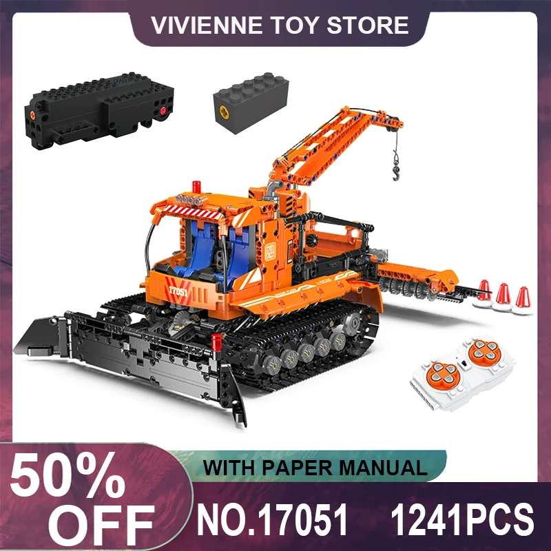 

Mouldking 17051 Technical APP RC Car Building Blocks Snowfield Engineering Truck Bricks Educational Toy Christmas Gifts For Kids