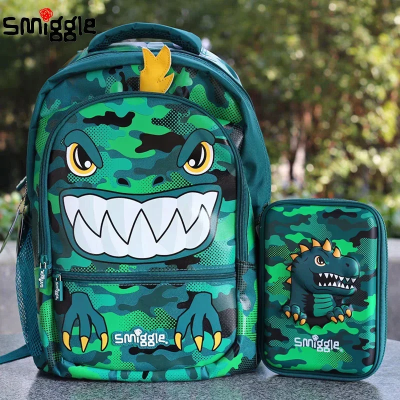 

Оригинальный Австралийский рюкзак Smiggle, Детские канцелярские товары, рюкзак для студентов с динозавром, рюкзак-карандаш, студенческий подарок