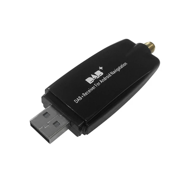USB Dab/Dab+ Tuner Radio Numérique Récepteur + Antenne MCX Connecteur SMA,  Récepteur Radio Numérique de Voiture Dab Antenne Autoradio Lecteur de