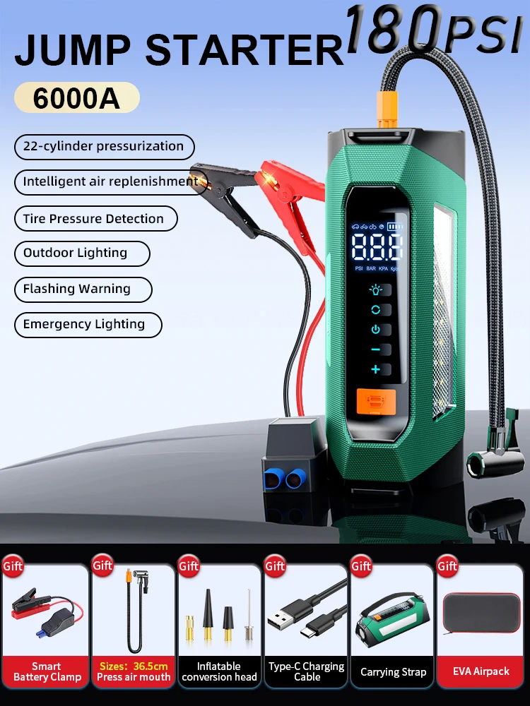 6000A Green 180 PSI