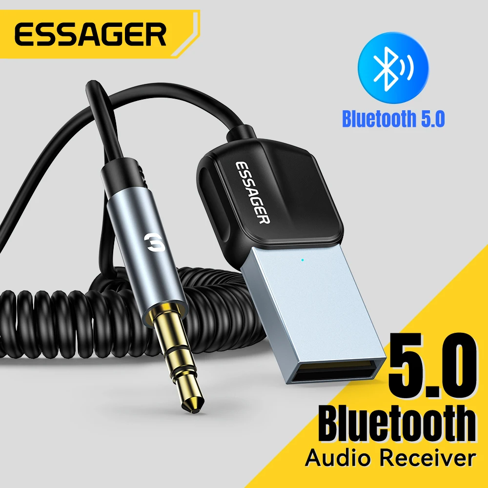 Essager USB Bluetooth 5.0 Receiver Aux Bluetooth Adapter For Car thumbnail 2