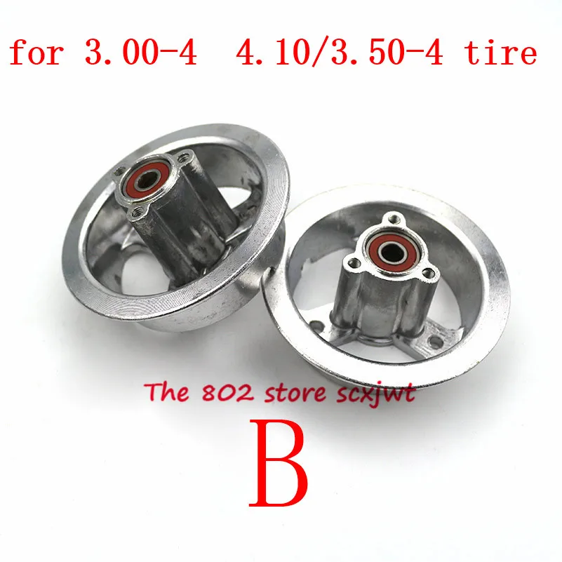 4 inch Wheel Rim 3.00-4 4.10/3.50-4 9x3.50-4 Sets Mobility Freewheel Scooter Electric Scooter Gas ATV tire motorcycle wheel rims