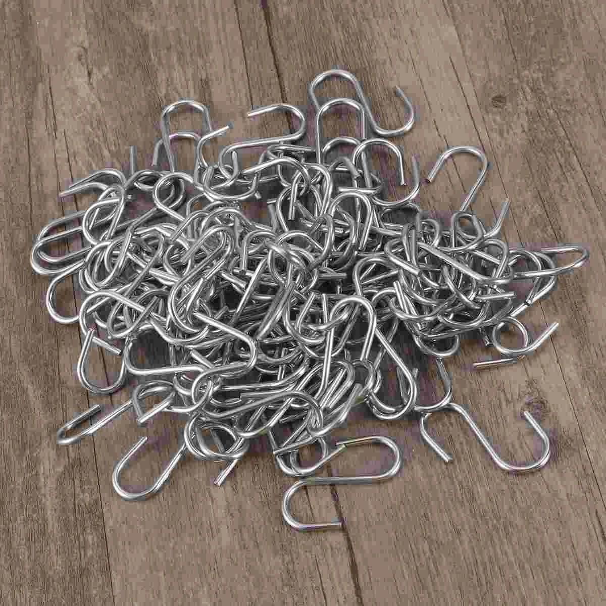 

Stainless Steel S Shaped Hooks Kitchen Spoon Pan Pot Utensils Hangers Clasp Over The Door Closet Clothes Rack Tool