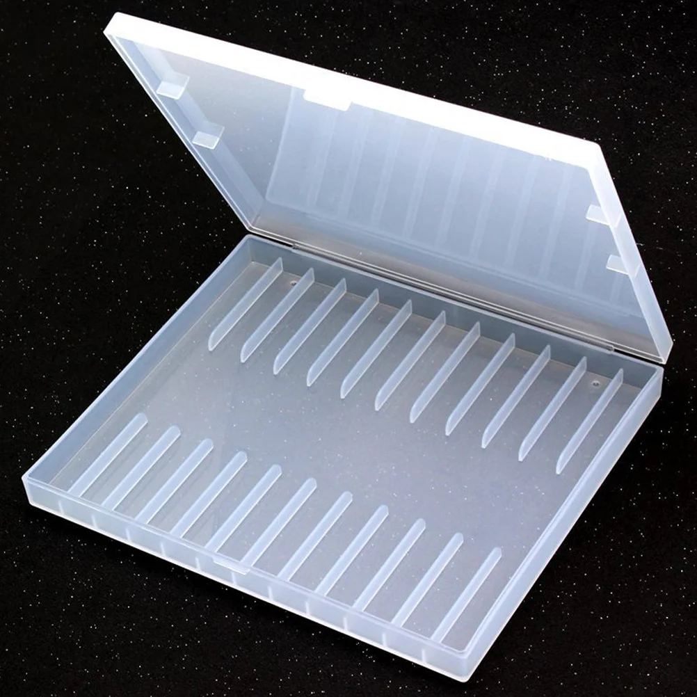 

Gel Pens Stationery Storage Box Containers Fountain Case Writing Hard Plastic Empty Pencil Multi-use Boxes Holder Travel