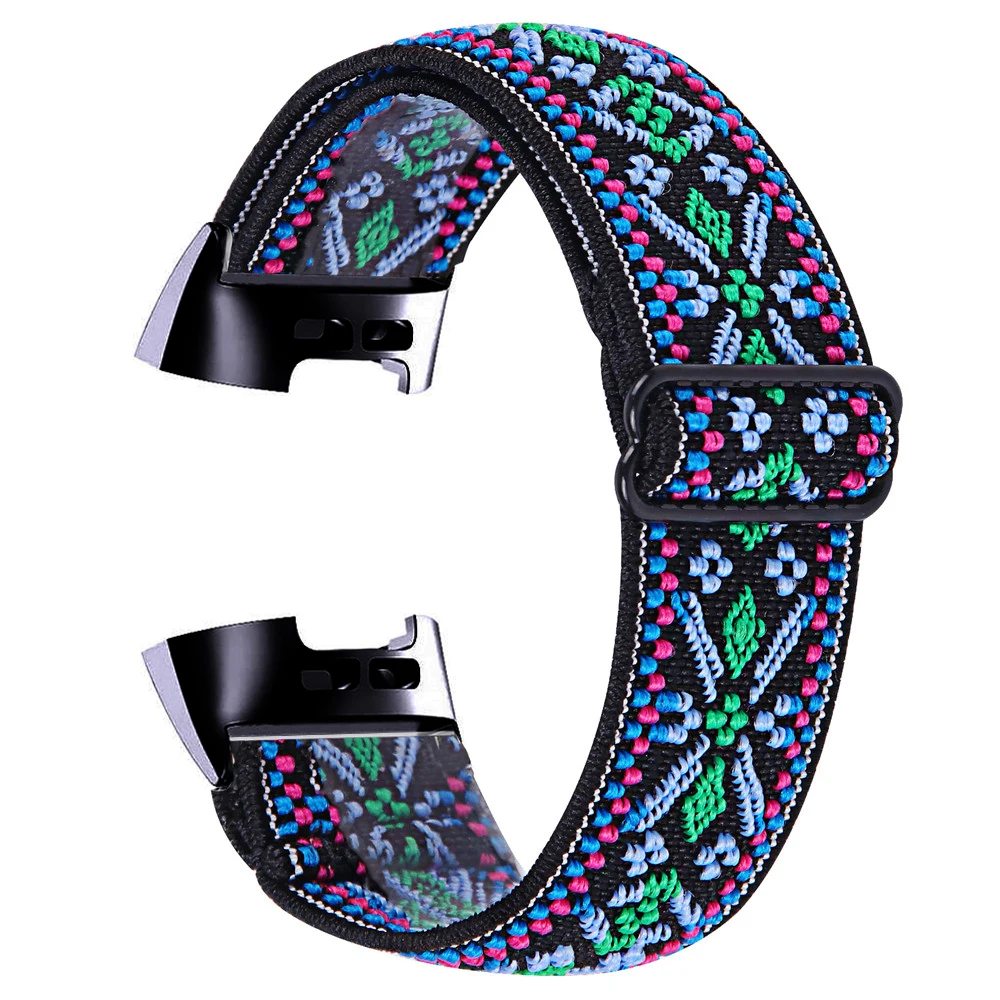 Essidi Elastic Band For Fitbit Charge 5 4 3 2 Sports Fabric Bracelet Strap Loop For Fitbit Charge 3 4 SE Watch Wrist Band Correa 