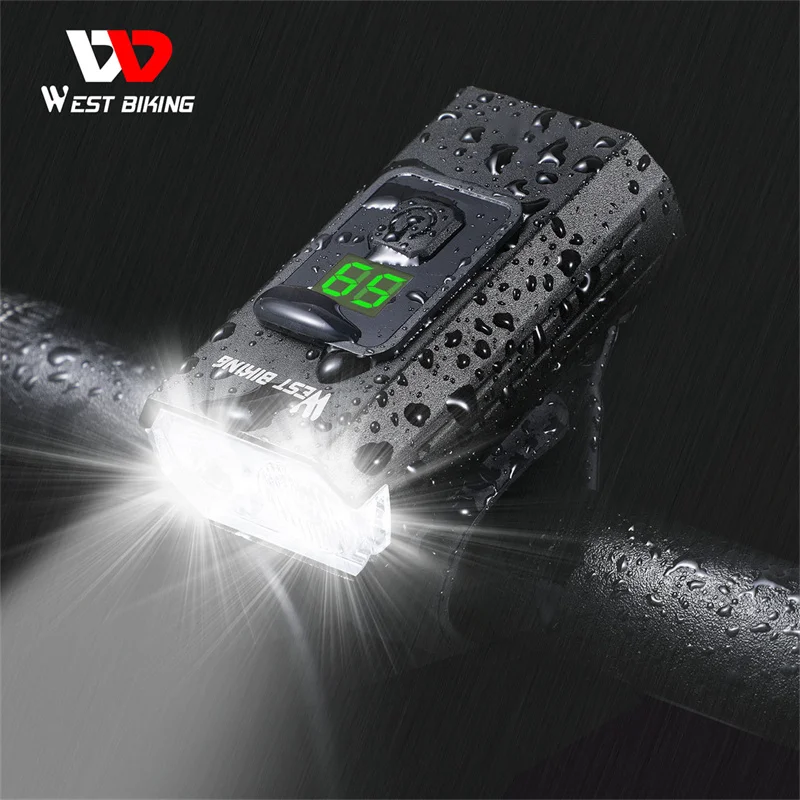 

WEST BIKING велосипедные фары мини легкий USB Перезаряжаемый алюминиевый сплав прочный MTB фонарик горный велосипед передний свет