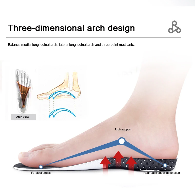 Orthopedic Insoles for Man Women Memory Foam Cushion Gel Insole Silicone...
