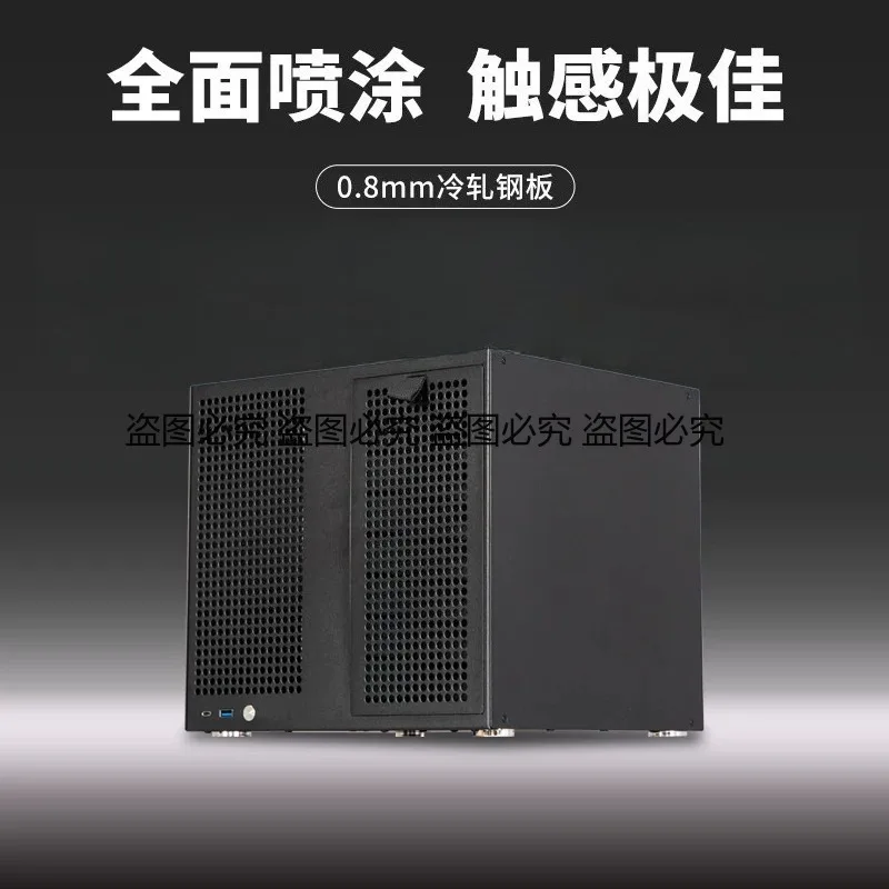 8 브래킷 NAS 섀시 MATX 메인보드 ATX 전원 SATA 백플레인 풀하이트 PCIe 홈 스토리지 서버 섀시