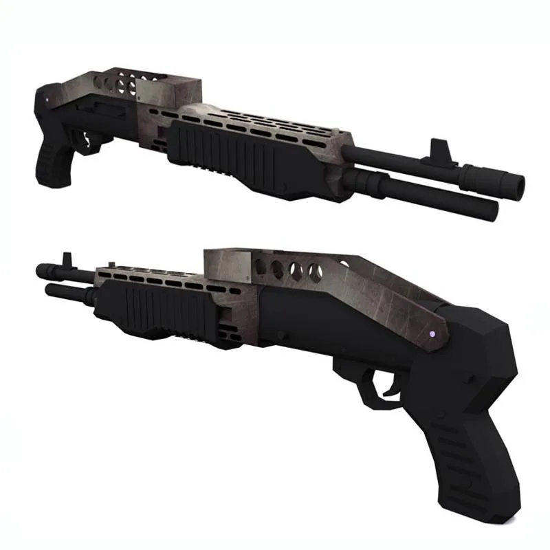 Spas-12 Violent Scrap Sheet-paper Model Weapons And Firearms