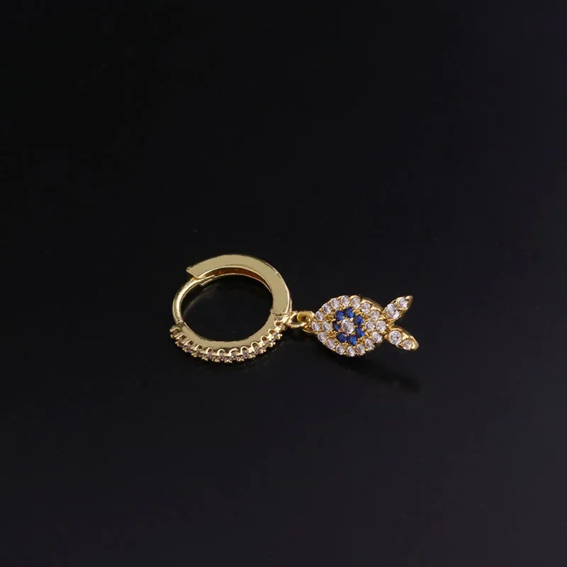 Stud Earrings 1Pair Vintage Skull Gothic Style Stud Earrings For Women Fashion Jewelry Ear Cuffs Anime Fish Steel Plate Earrings For Teens