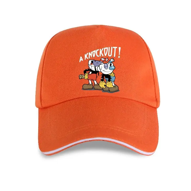 

new cap hat Design Cuphead Knockout Pose Mens Graphic top Baseball Cap