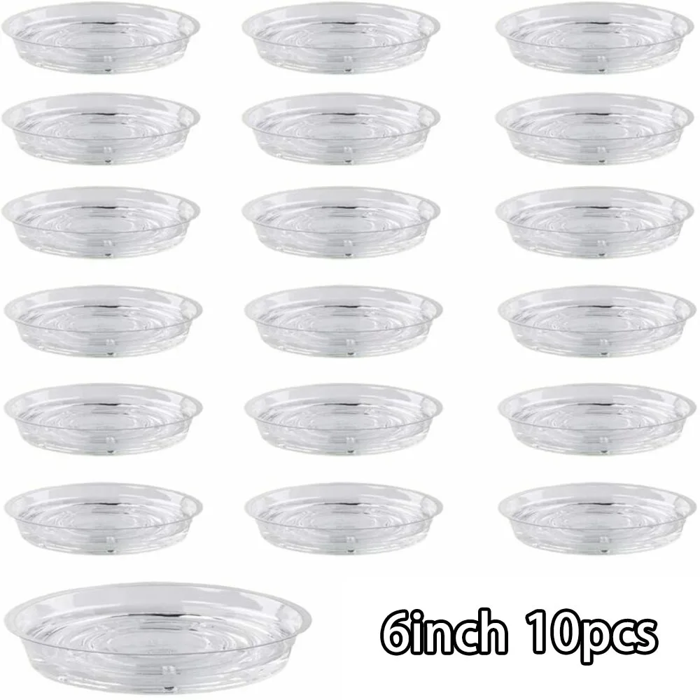 Plastic Plant Saucer 10Pcs 6/8/10 Inch Flower Pot Mat Round Base