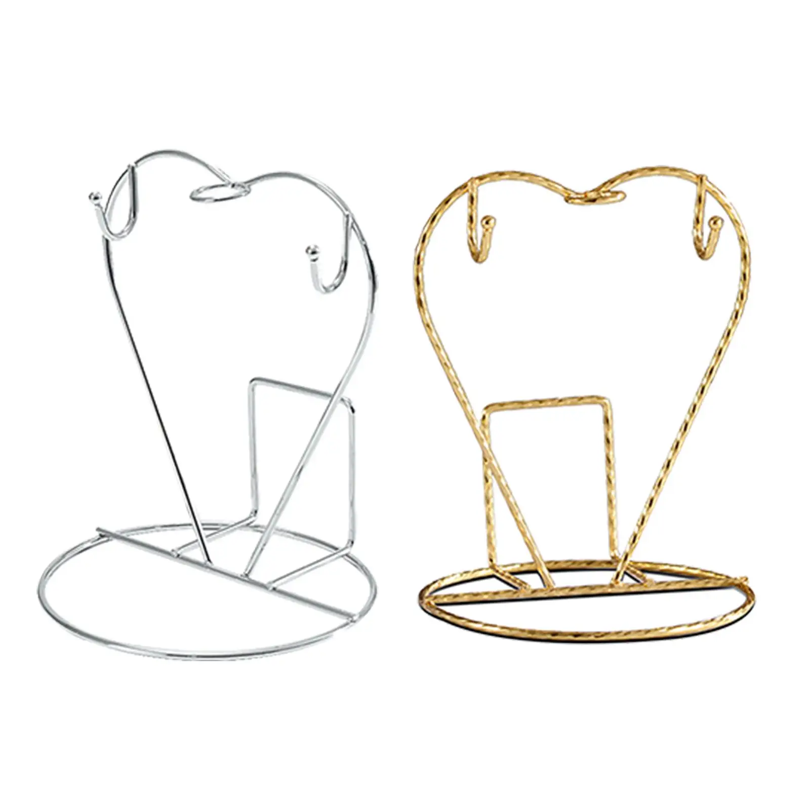 Durable Mug Holder Drain Rack Hold 2 Mugs Water Bottle Cup Stand with Hooks Mug