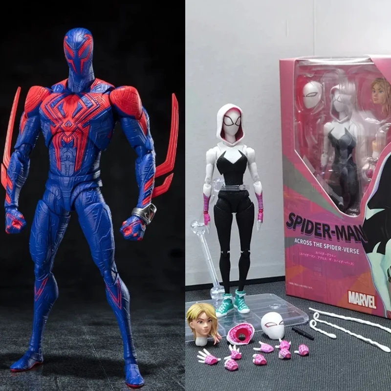 

Фигурки героев аниме Marvel SHF, Человек-паук-Гвен 2099, экшн-фигурки из ПВХ, Gwen Stacy, коллекционные модели, игрушки, орнамент, куклы, подарки