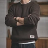 Maden Work Attire Retro Round Neck Thickened Autumn And Winter Sweater Amekaji Loose Knit Men's Clothing 2