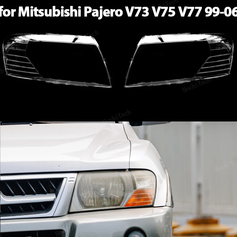 

Headlight Housing Protection Cover Headlamps Transparent Shell For Mitsubishi Pajero V73 V75 V77 V60 NM NP Exceed 3200 99-06