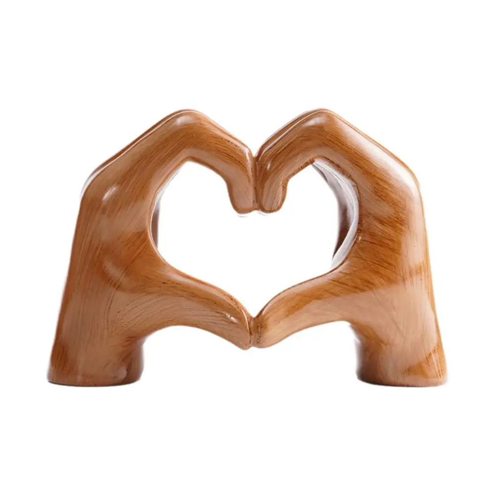 Mother's Day Heart-shaped Resin Statue Gift Light Decoration Room Luxury Desktop Home Living R4h3 3