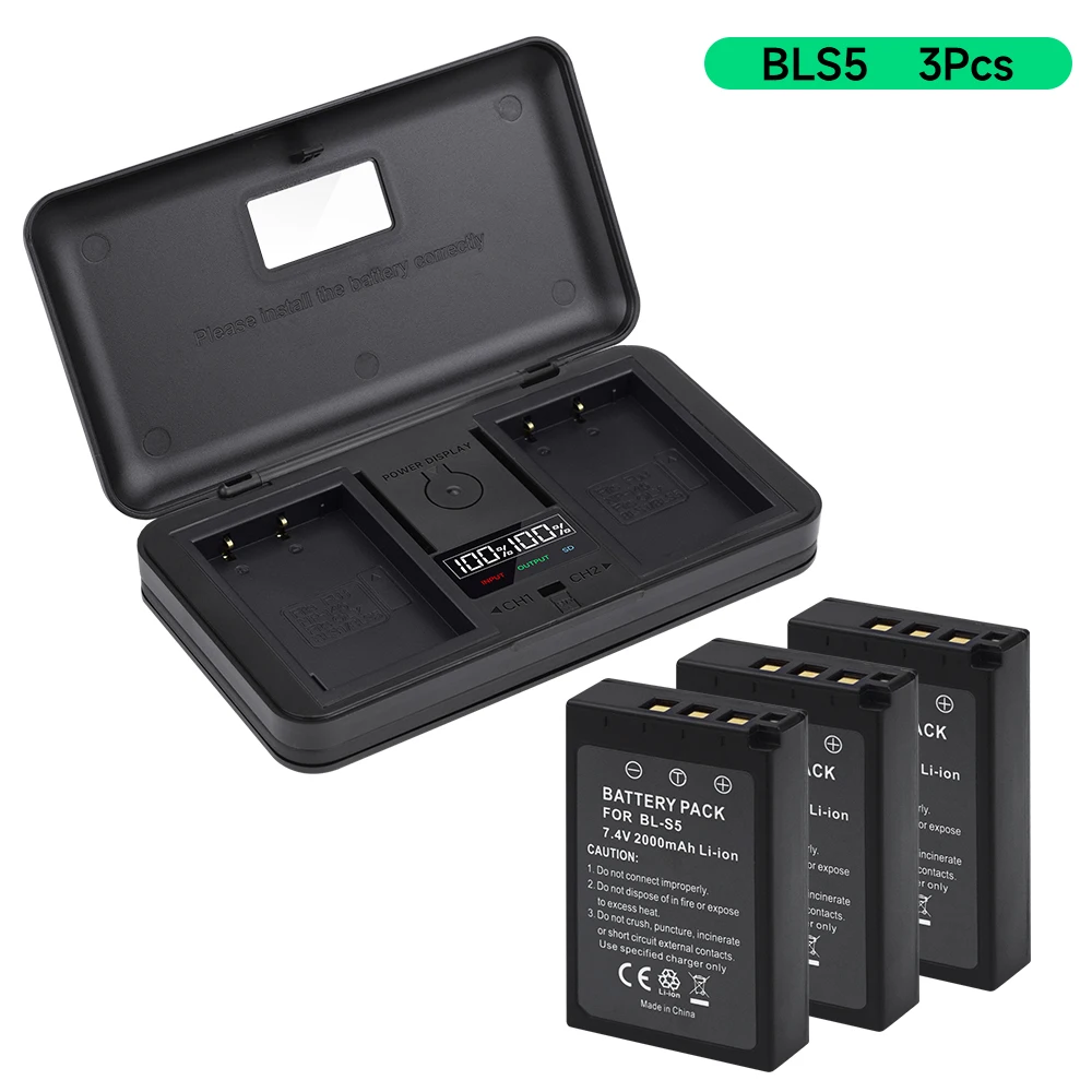 PS-BLS5 BLS50 (2200mA) Camera Battery Multifunctional Charger - View #8