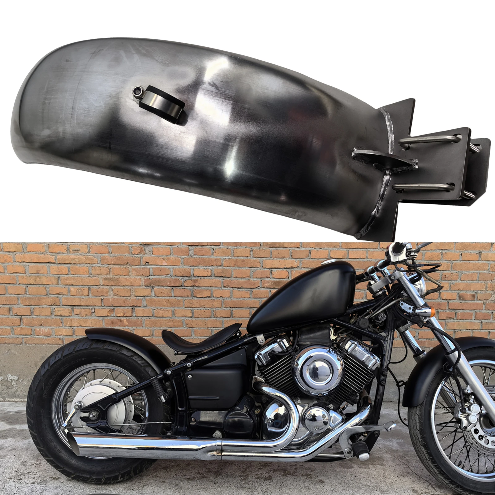 

Motorcycle Rear Fender Steel Plate Shield Mud Guard Mudguard Board For YAMAHA DRAGSTAR DS V-Star 400 650 XVS400 XVS650