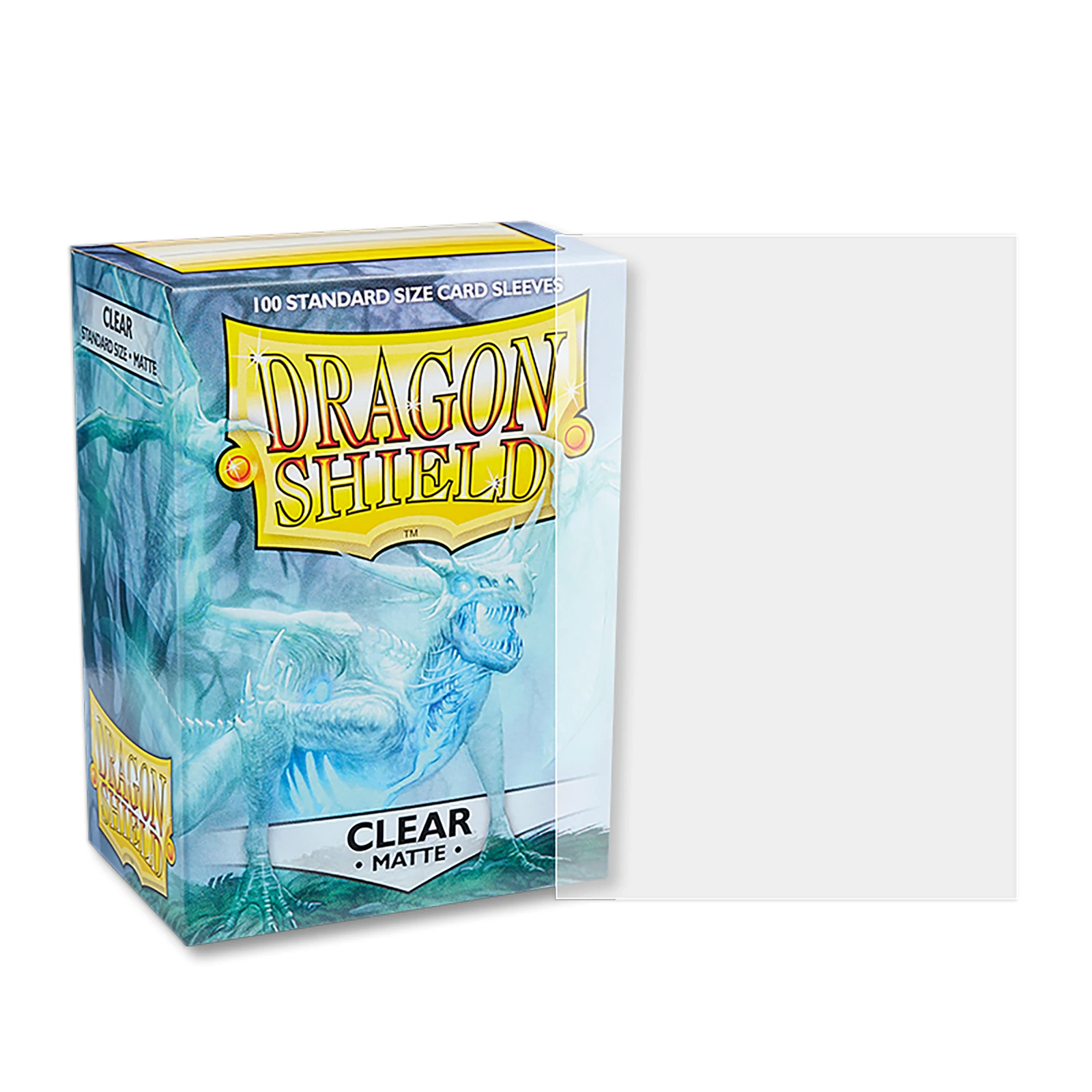 Playing Card Cover 5 Packs 100ct Dragon Shield Matte Clear Standard Size Sleeves Tournament Play Card Protector MTG/PTCG/FAB Covers 66x91mm