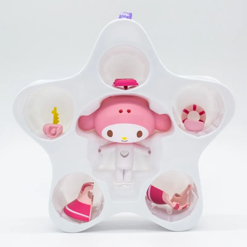 Sanrio-ハローキティおもちゃの文字ブラインドボックス、kuromi