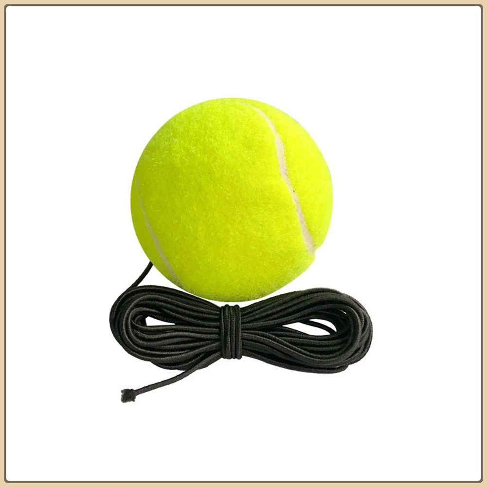 Single player tennis practice beginner training equipment portable tennis trainer with elastic string ball rebound seat
