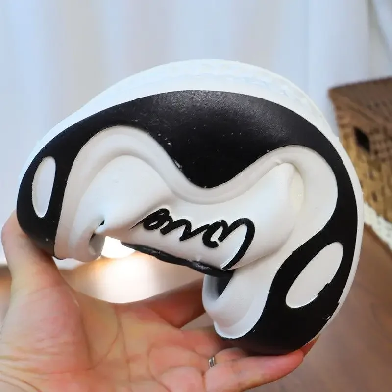 Cute Panda Platform Slides for Women - Punk Open Toe EVA Chunky Heel Shoes Girls Summer Casual Animal Slippers 슬리퍼
