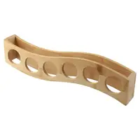 Shot Glass Holder with 6 Slots Bamboo Shot Glass Tray Durable Shot Glass Display Shot Glass Storage for Wine Glasses 1