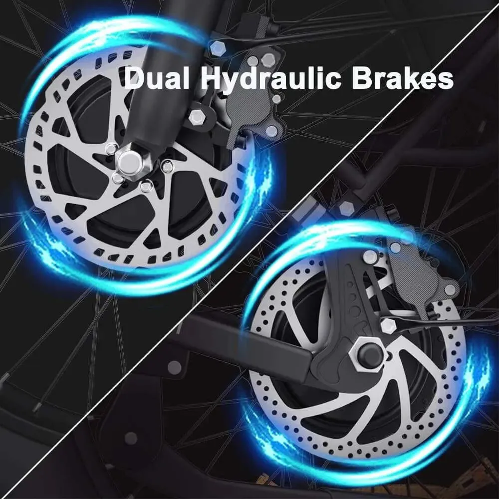 New H20 Pro Mountain E-bike 2000W Powerful Dual motor 48V 23AH 20inch*4.0 Fat Tire Snow Electric Bicycle Foldable Ebike S61d1892ebd564a79a11713ec54500446g