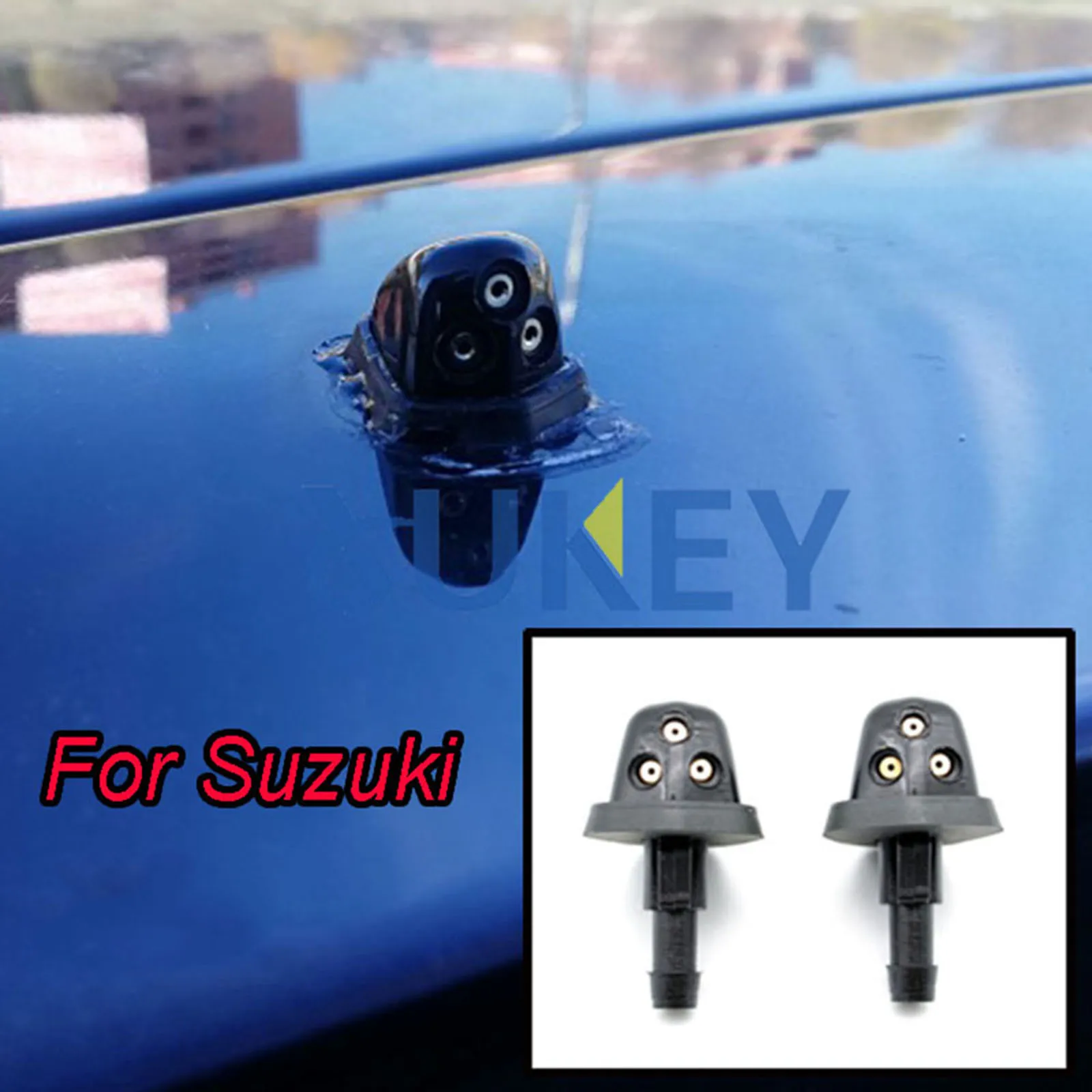 

Windshield Windscreen Wiper Washer Jet Nozzles Water Sprayer For Suzuki Swift MK2 SX4 MK1 Grand Vitara XL-7 Escudo Aerio
