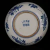 Antique Porcelain Blue and White Plum Blossom Pattern Small Plate Decorative Ornament 3